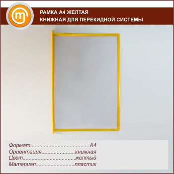 Рамки А4 для перекидных систем